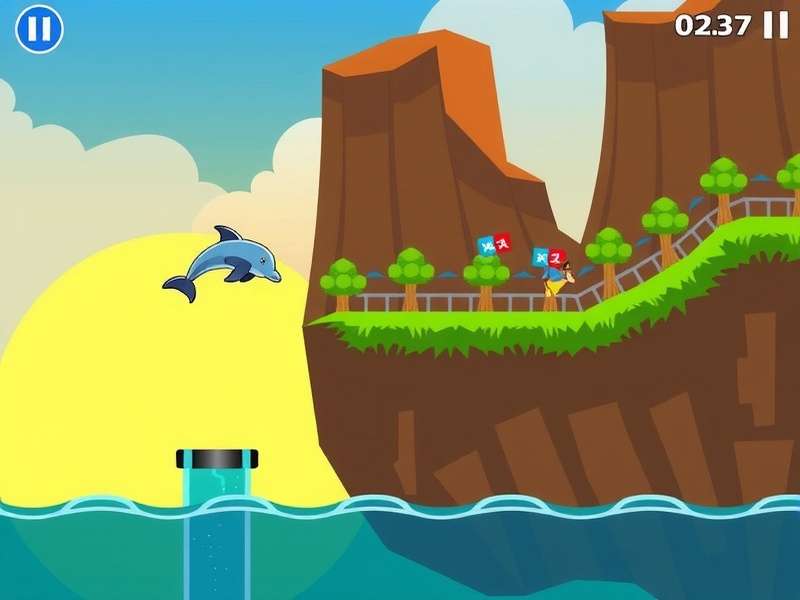 Dolphin Dash Game Screenshot